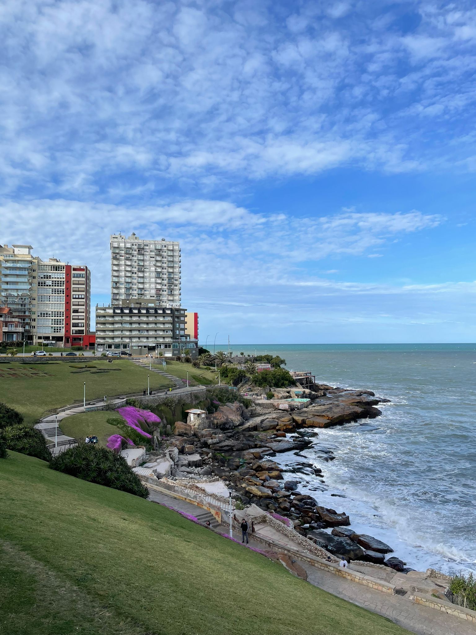 La costa rocosa de Mar del Plata
