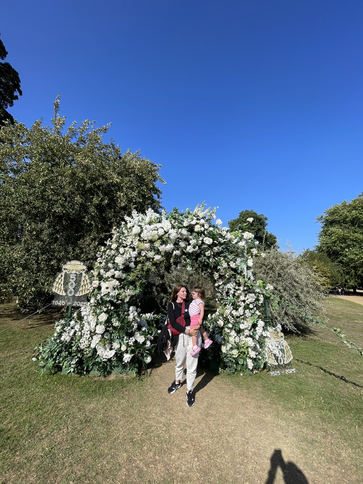 Un arco de flores en Oxford