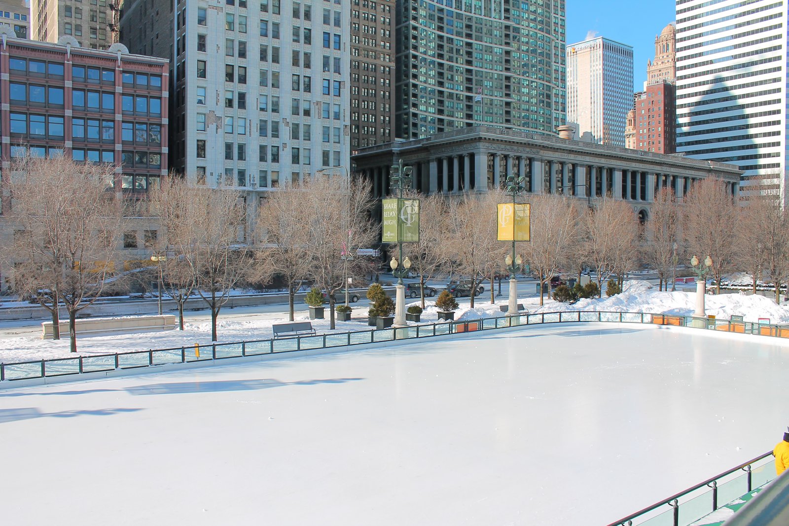 La pista de patinaje de Millennium Park