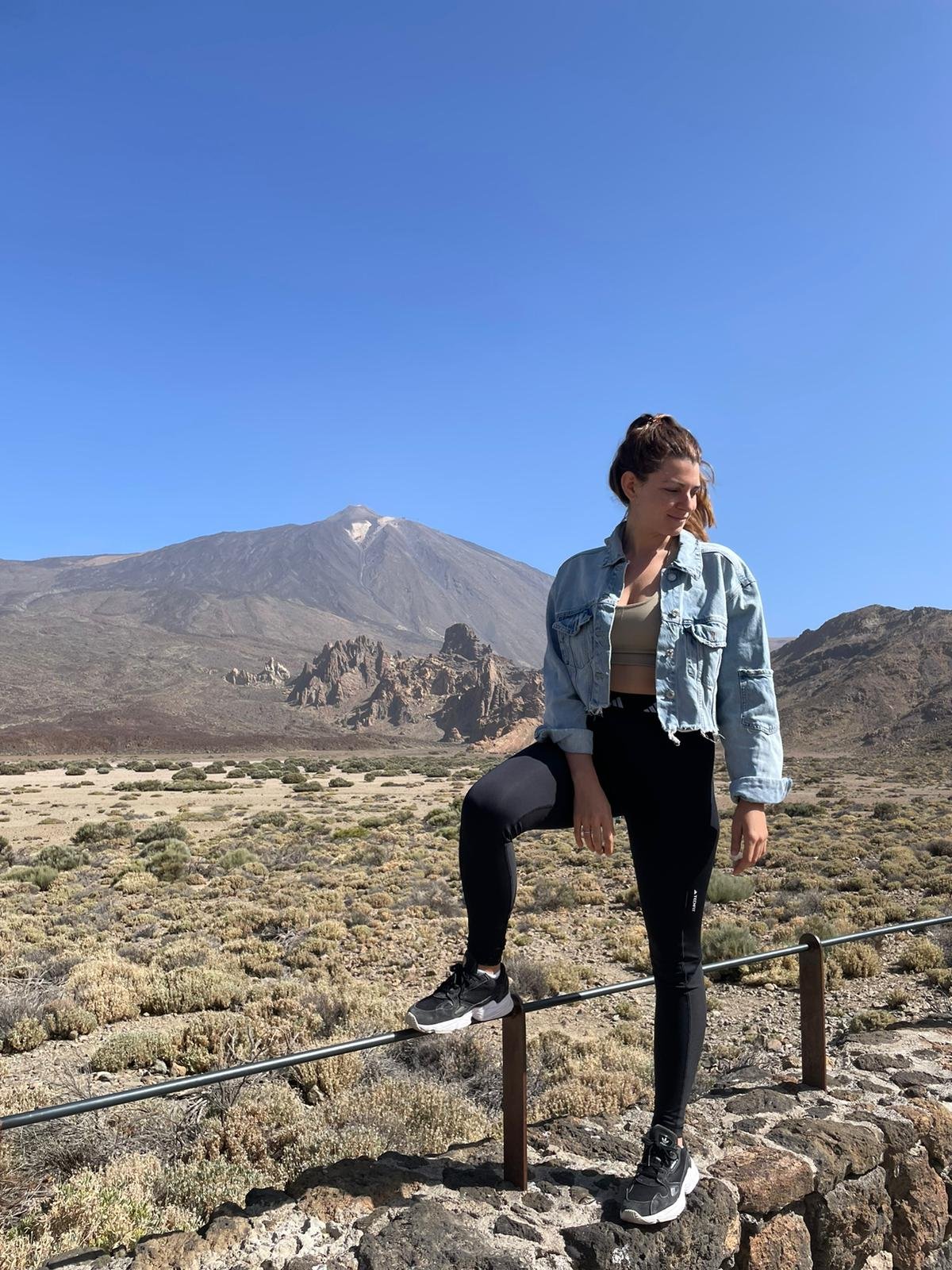 Con el Teide de fondo