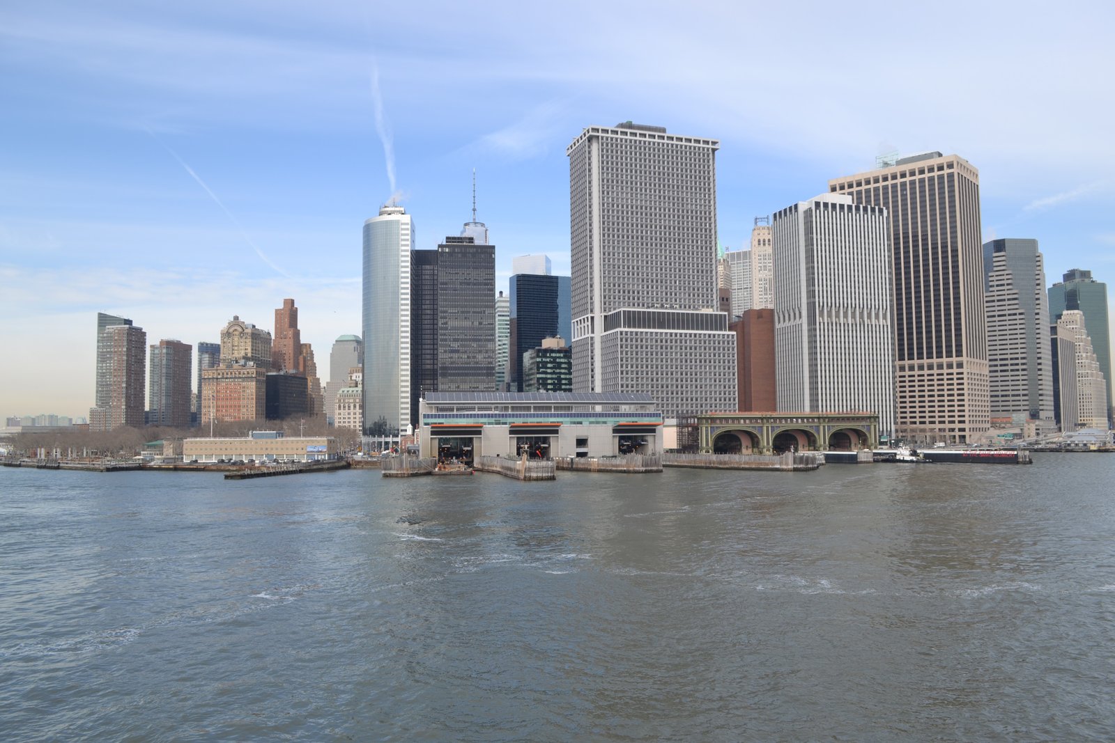 Skyline de Lower Manhattan desde el ferry