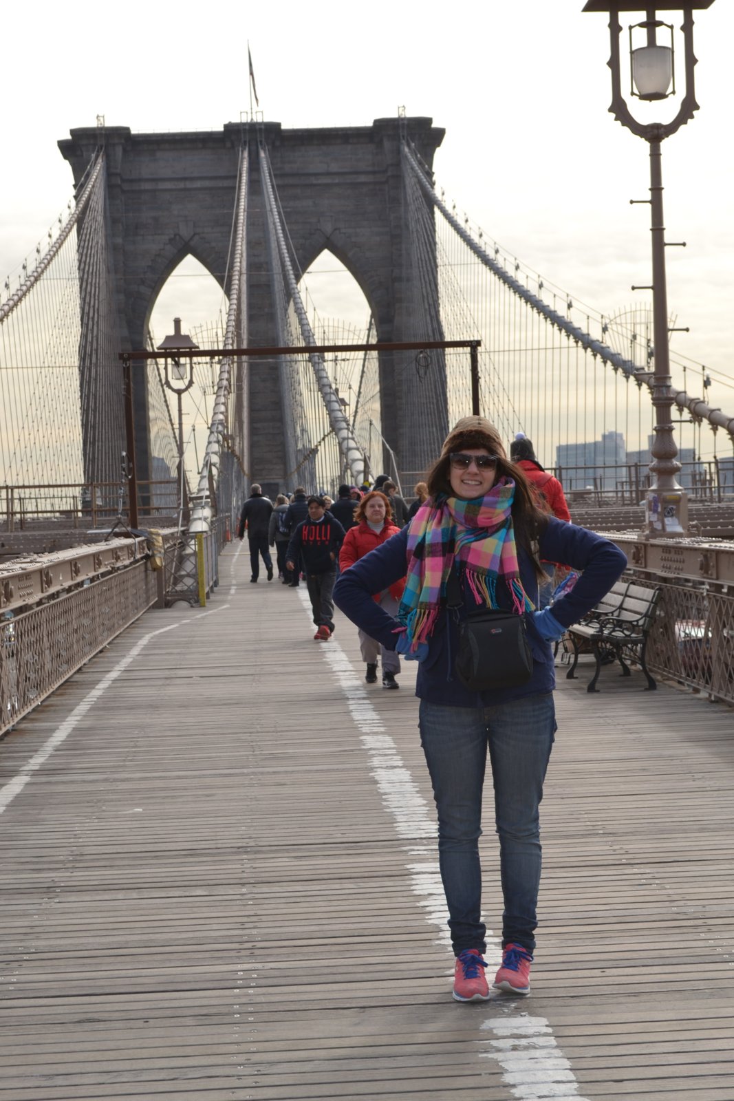En el puente de Brooklyn