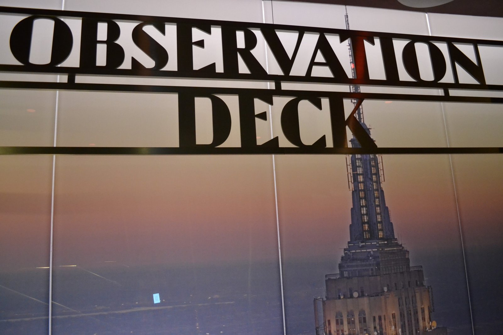 El cartel del Observatorio del Empire State