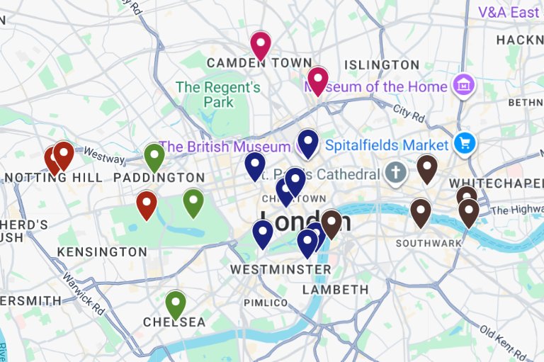 Recorrido por zonas de Londres